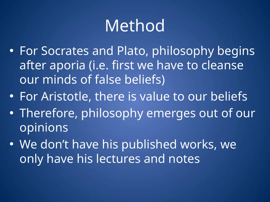 Aristotle’s Physics Influences Theory of the 4 - slide 2 of 18