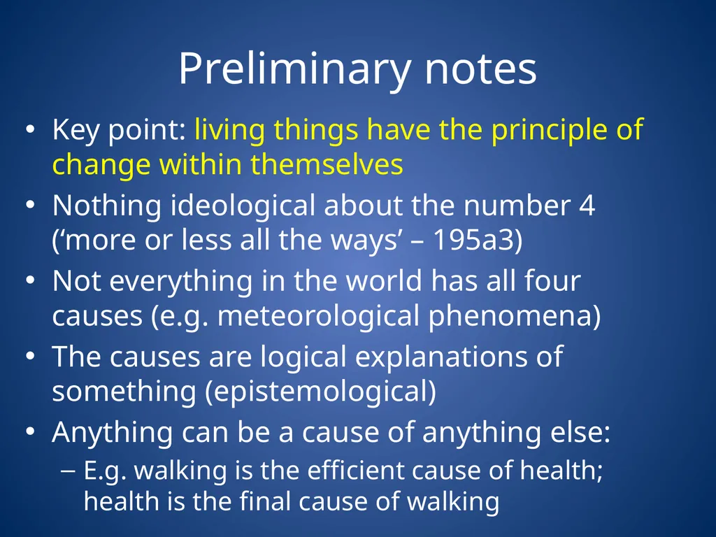 Aristotle’s Physics Influences Theory of the 4 - slide 7 of 18