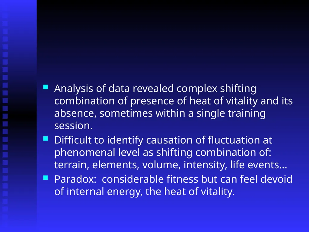 Running a Temperature: Distance Running, - slide 14 of 29