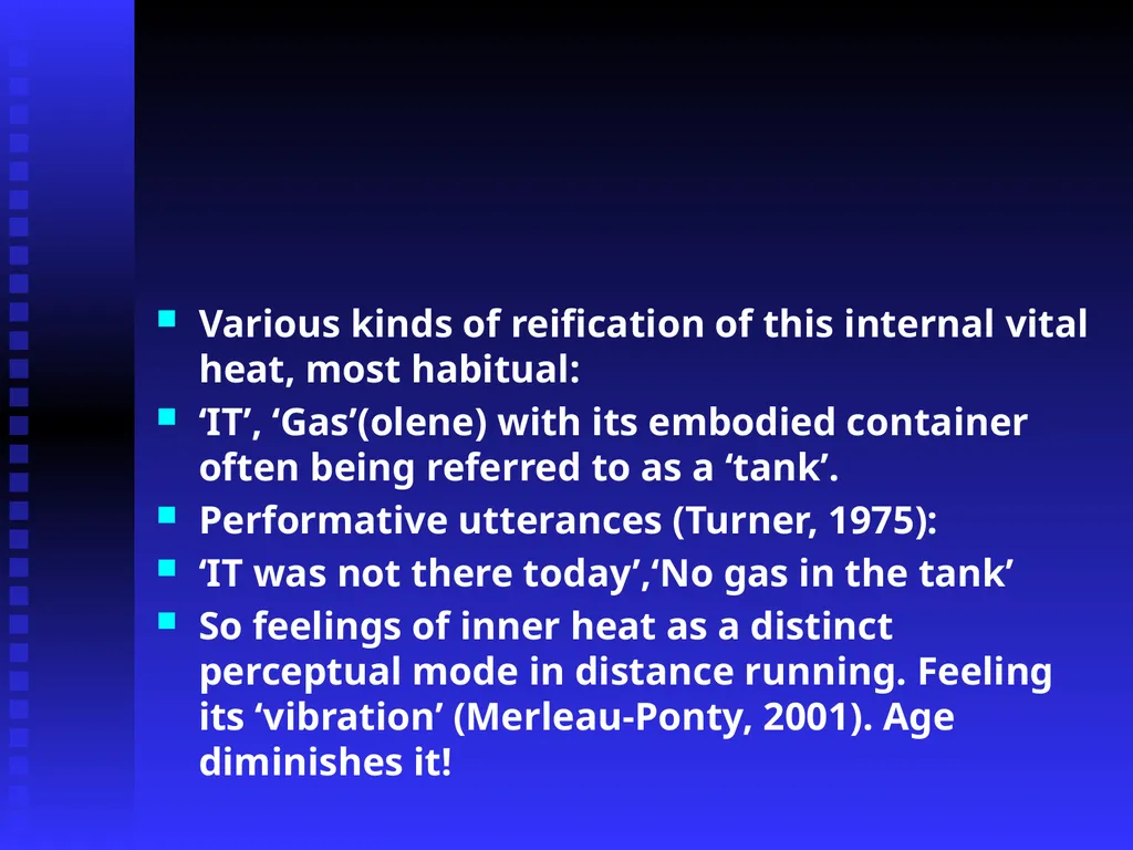Running a Temperature: Distance Running, - slide 16 of 29