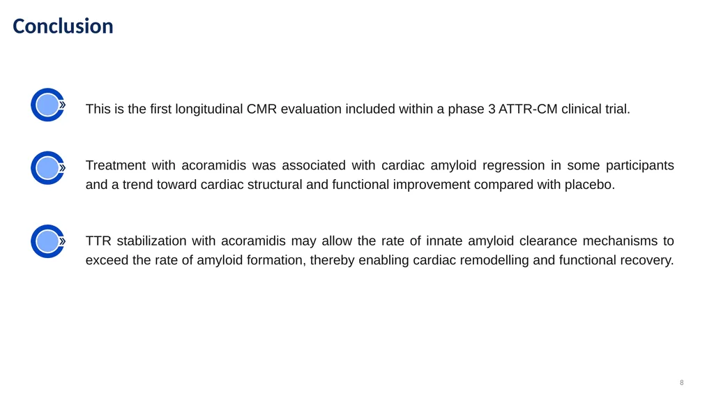 Acoramidis May Improve Cardiac Function and - slide 8 of 8