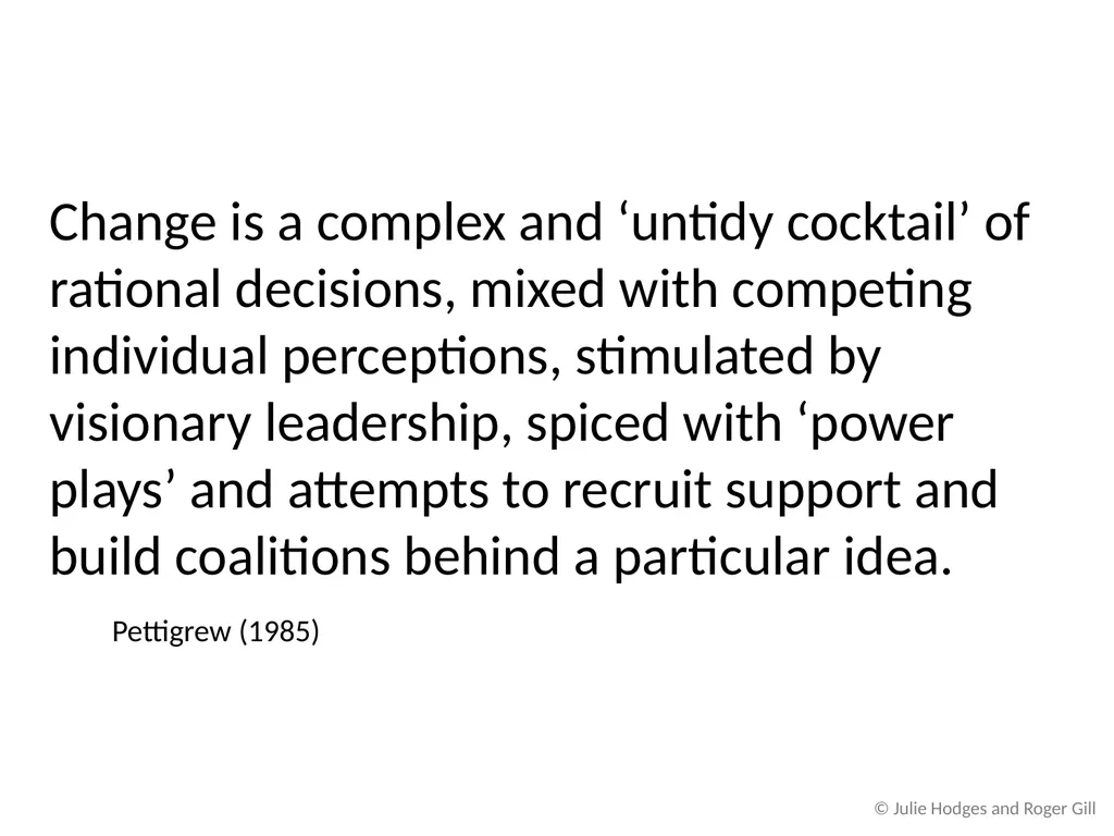 Chapter 2 Theoretical Approaches to Change and - slide 8 of 26