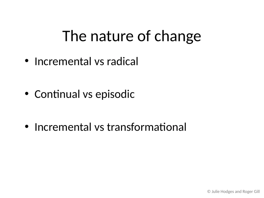 Chapter 2 Theoretical Approaches to Change and - slide 12 of 26