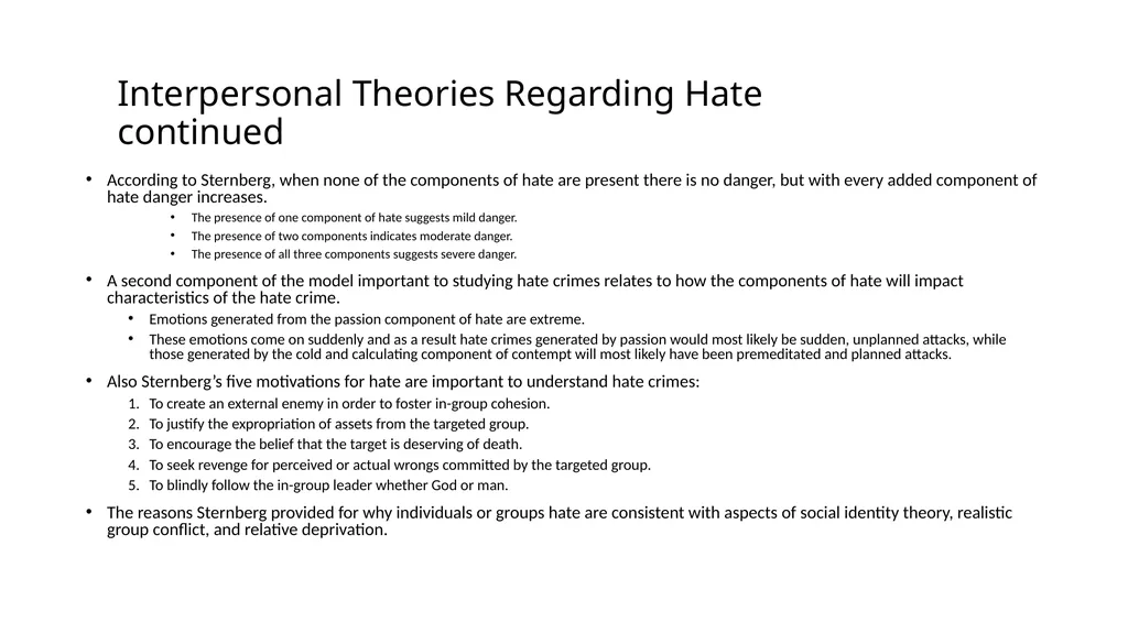 Hate Crimes Typology, Motivations, and Victims - slide 5 of 14