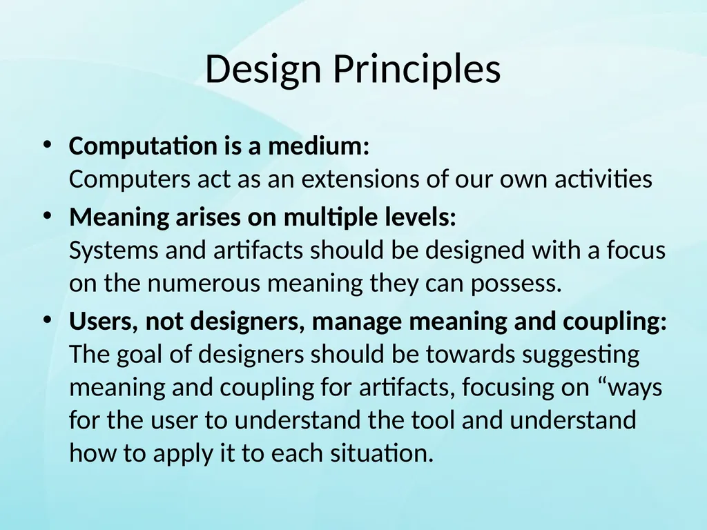Embodied Interaction By Matthew Dunlap Overview In - slide 17 of 19