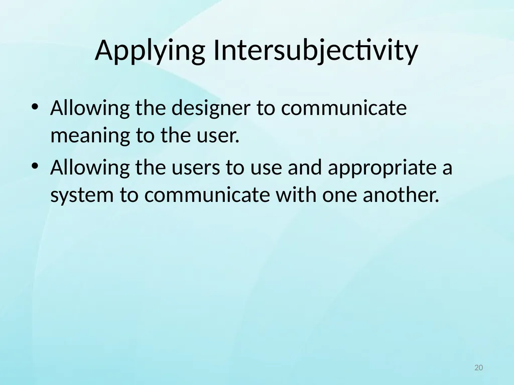 Embodied Interaction By Matthew Dunlap 1 Overview - slide 20 of 32