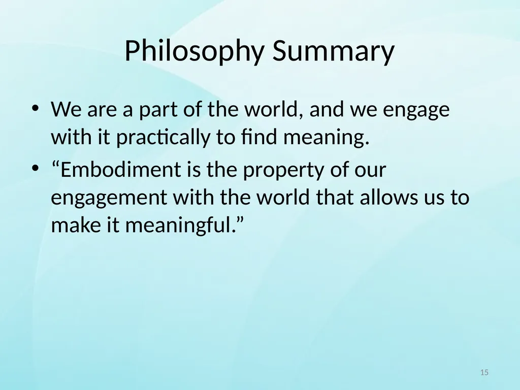 Embodied Interaction By Matthew Dunlap 1 Overview - slide 15 of 32