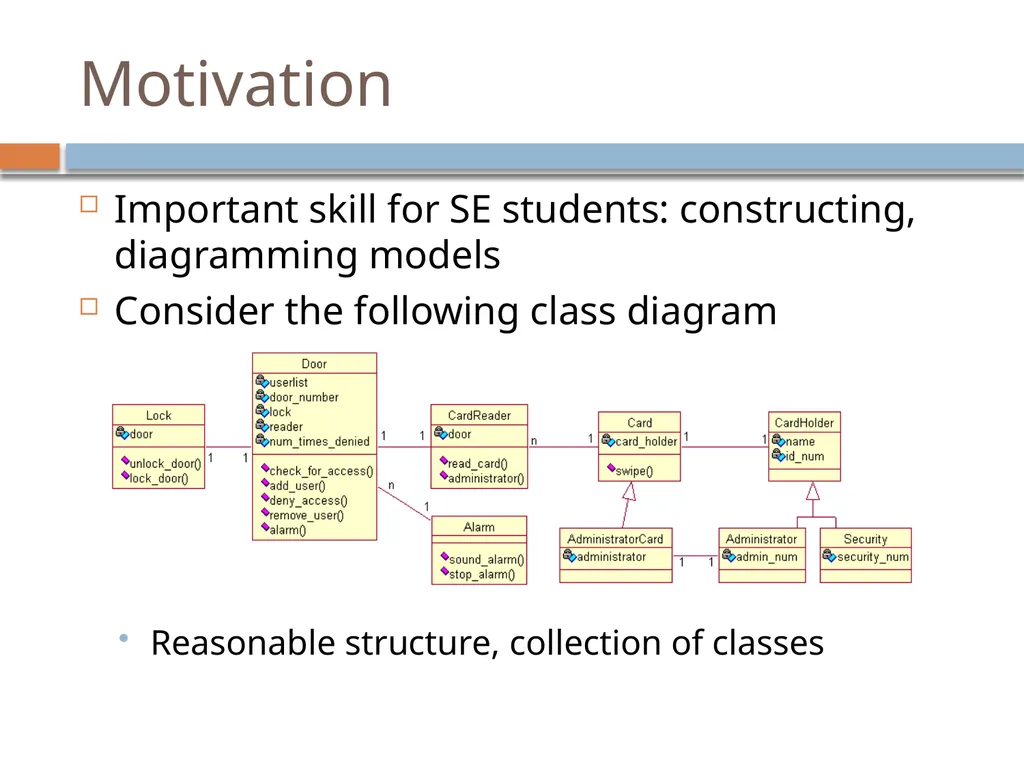Experiences with a UML Diagram Critique Tool - slide 2 of 37