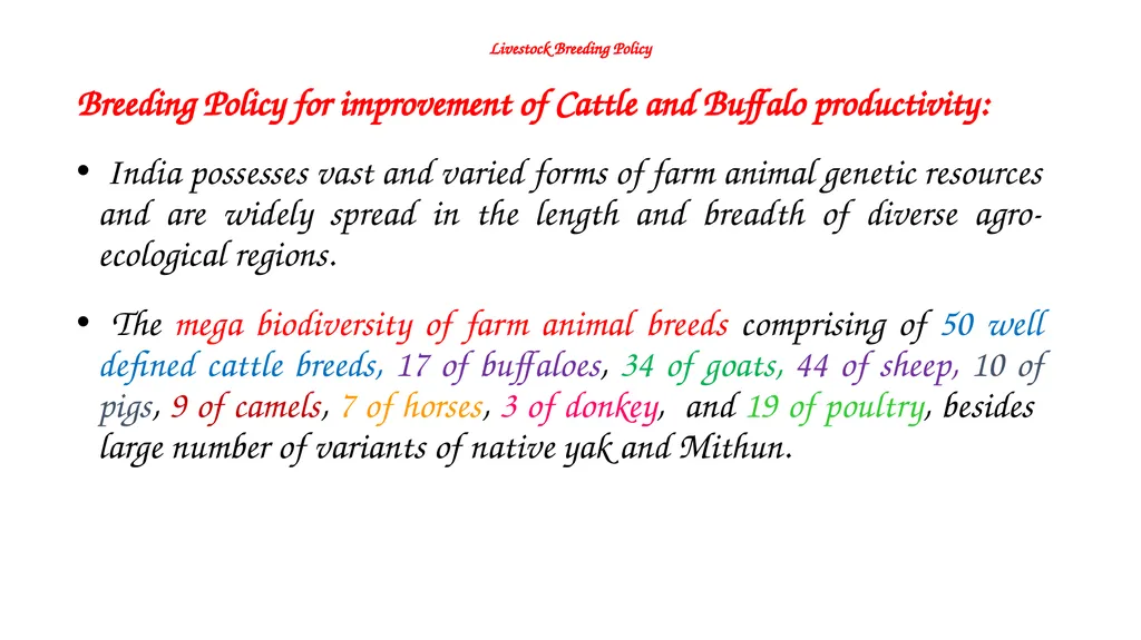 ANIMAL GENETICS & BREEDING UNIT – III Principles - slide 2 of 23
