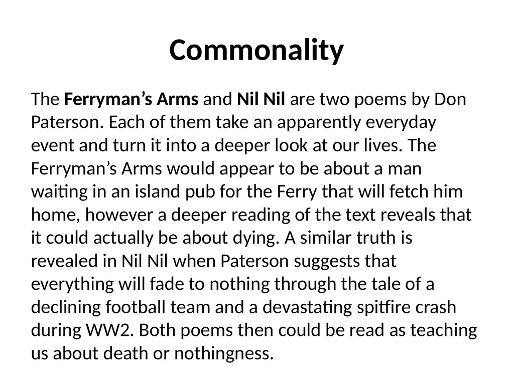 The Ferryman’s Arms The 10 Mark Question - slide 8 of 11