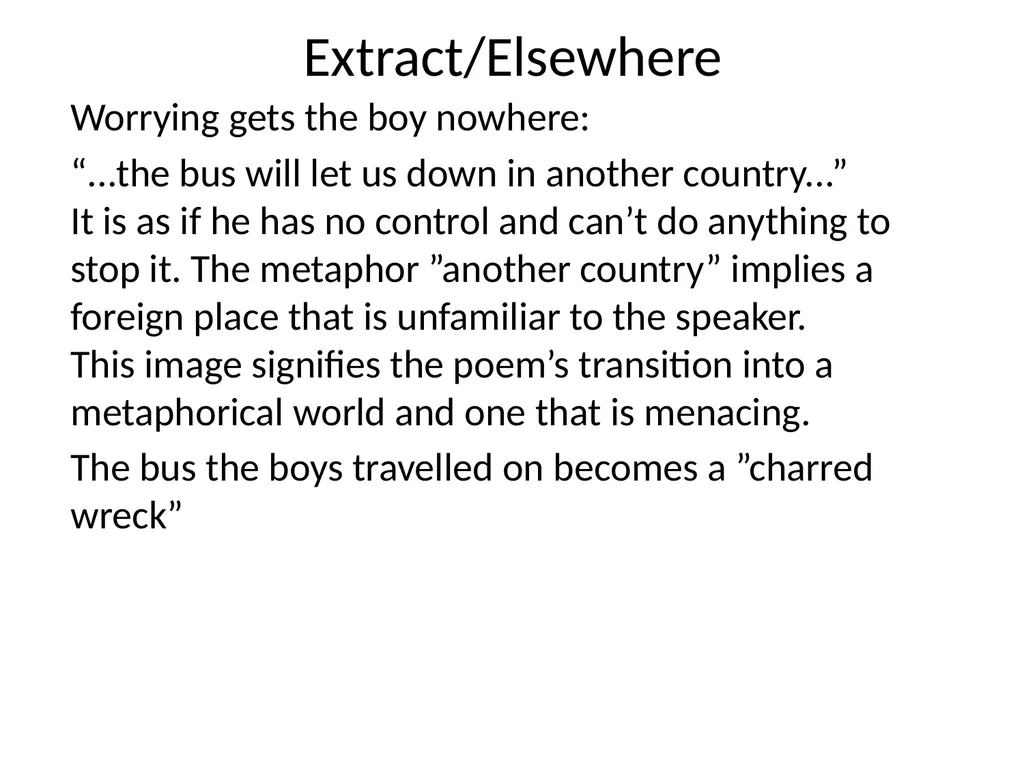 The Ferryman’s Arms The 10 Mark Question - slide 6 of 11