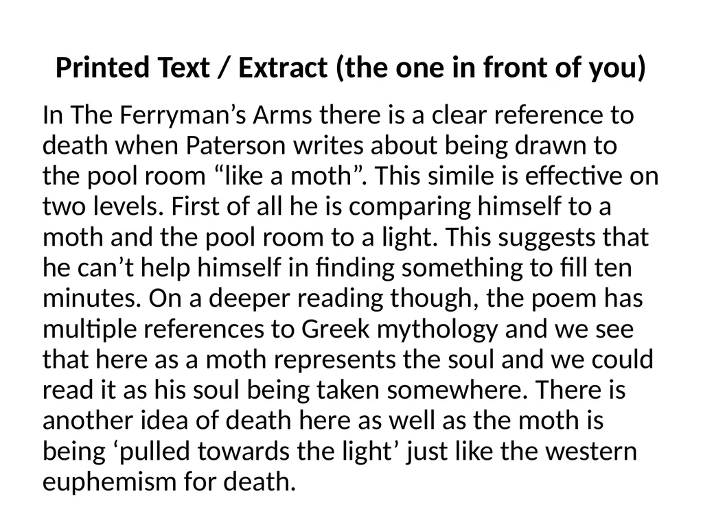 The Ferryman’s Arms The 10 Mark Question - slide 9 of 11