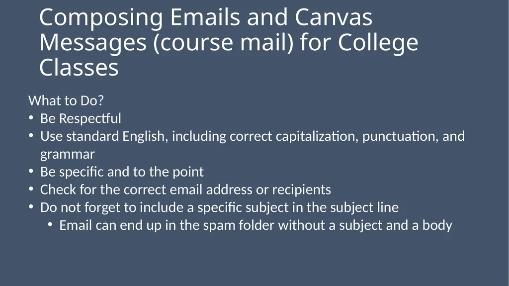 WCC Technology & Online Learning Orientation 105: - slide 23 of 31