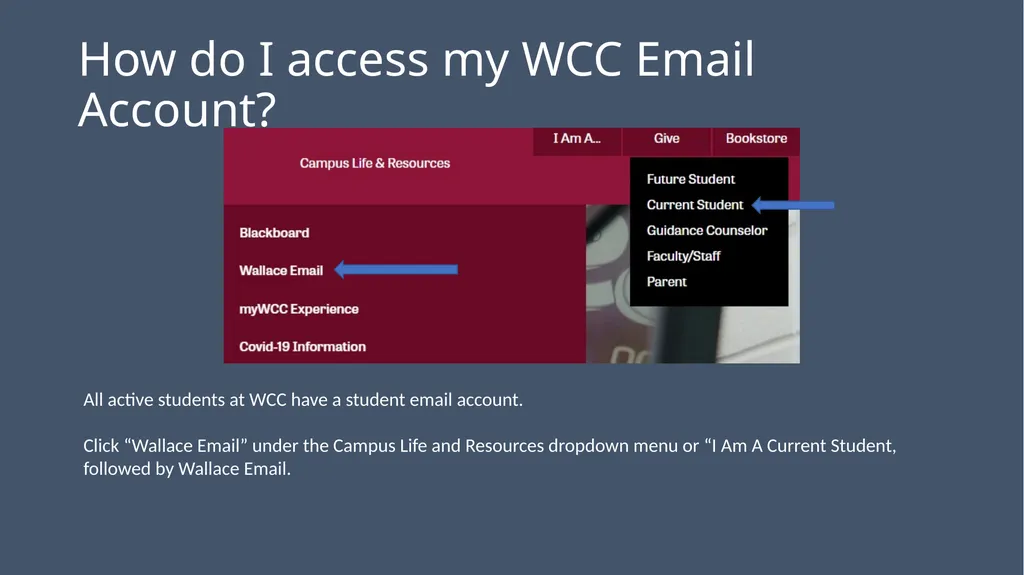 WCC Technology & Online Learning Orientation 105: - slide 16 of 31