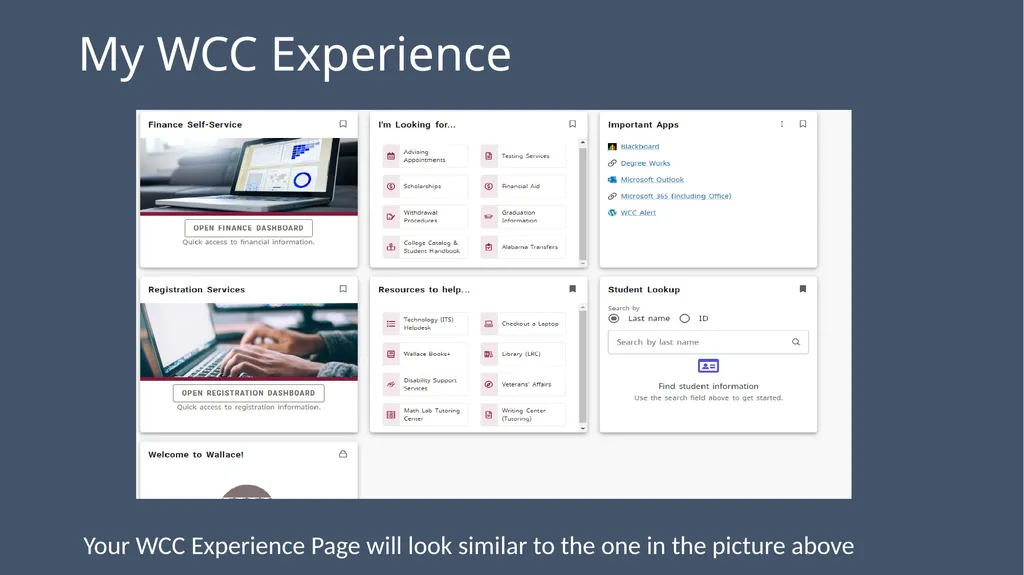WCC Technology & Online Learning Orientation 105: - slide 14 of 31