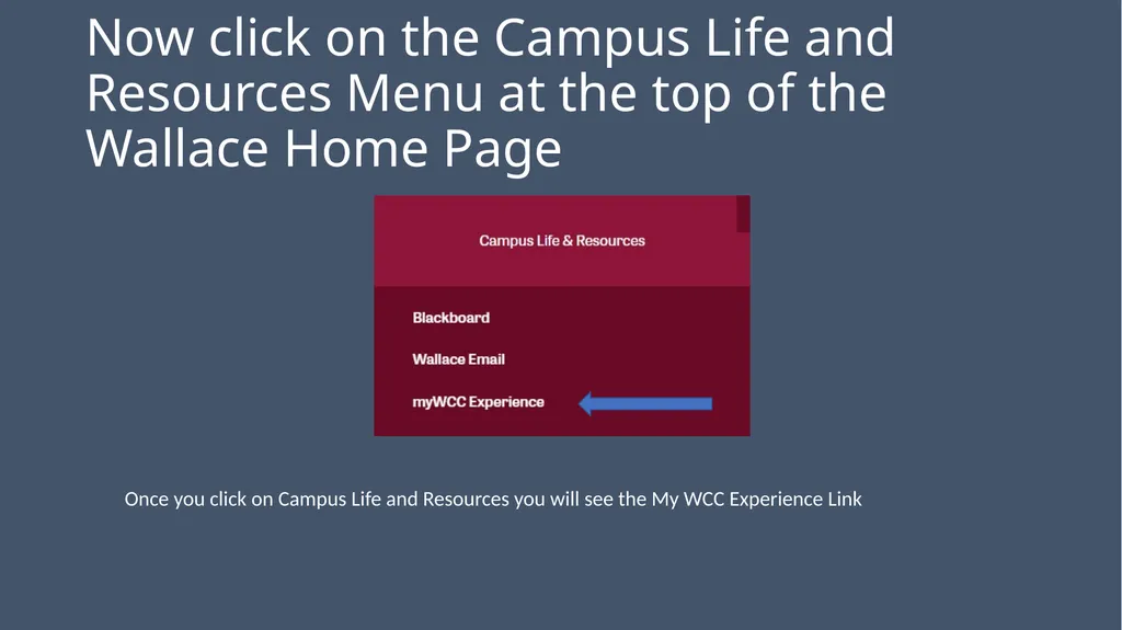 WCC Technology & Online Learning Orientation 105: - slide 13 of 31