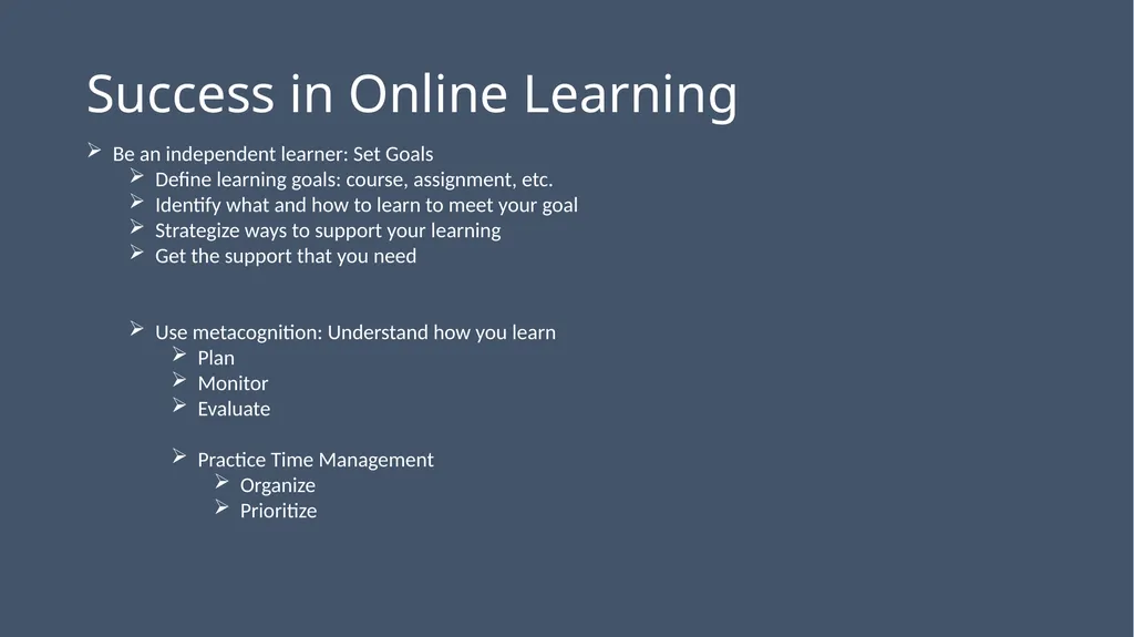 WCC Technology & Online Learning Orientation 105: - slide 4 of 31
