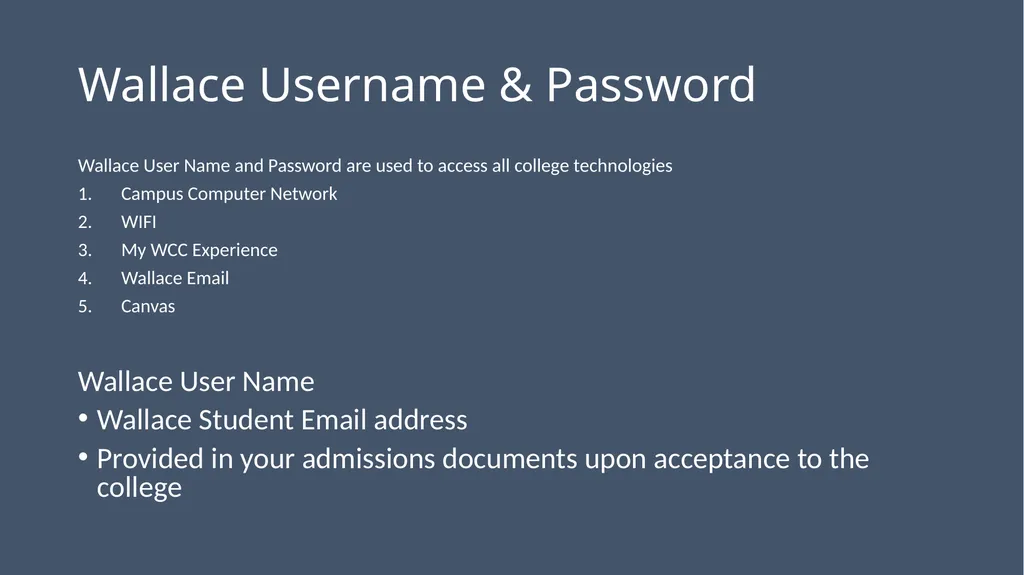 WCC Technology & Online Learning Orientation 105: - slide 9 of 31