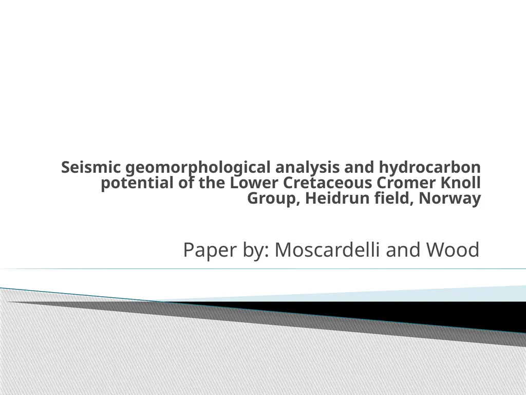 Seismic geomorphological analysis and hydrocarbon