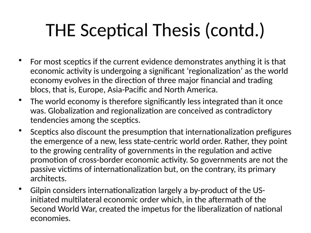 Globalization Debate The Central Questions - slide 8 of 12
