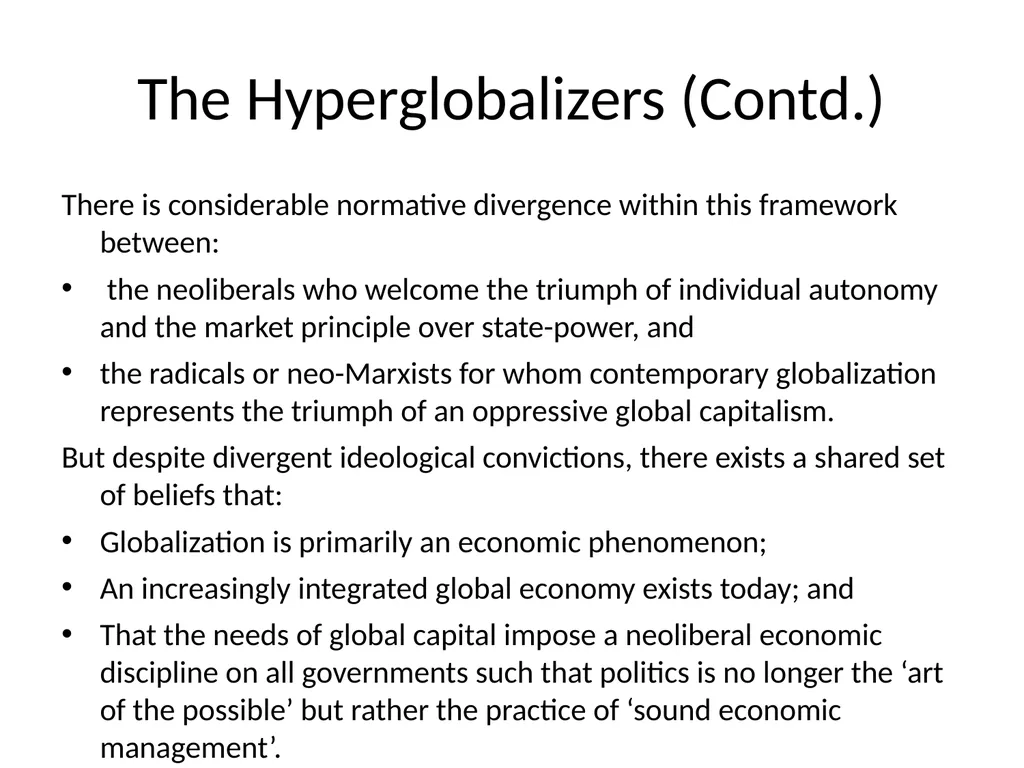 Globalization Debate The Central Questions - slide 4 of 12