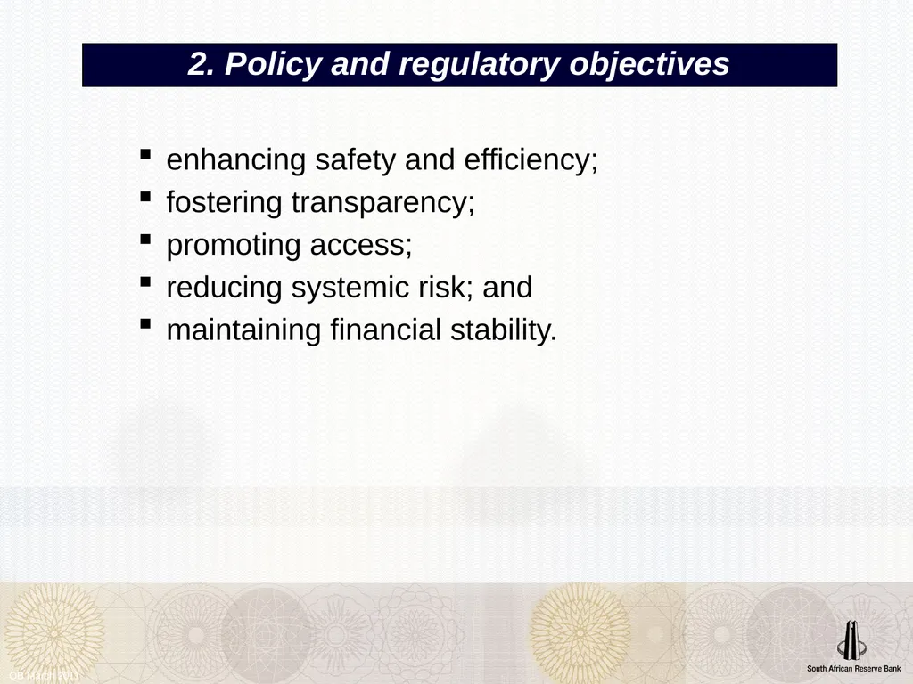 QB March 2011 Financial Market Infrastructures - slide 4 of 12