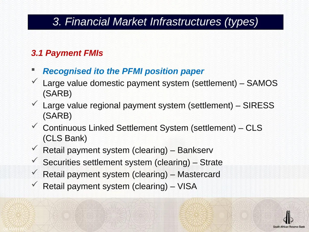 QB March 2011 Financial Market Infrastructures - slide 6 of 12