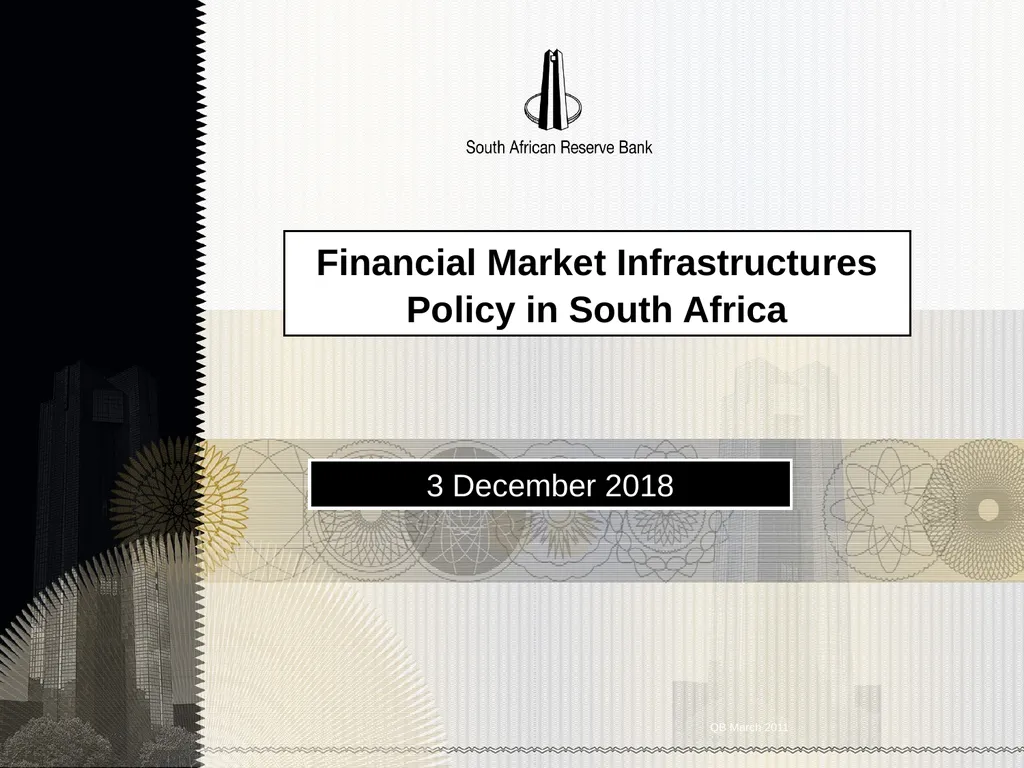 QB March 2011 Financial Market Infrastructures