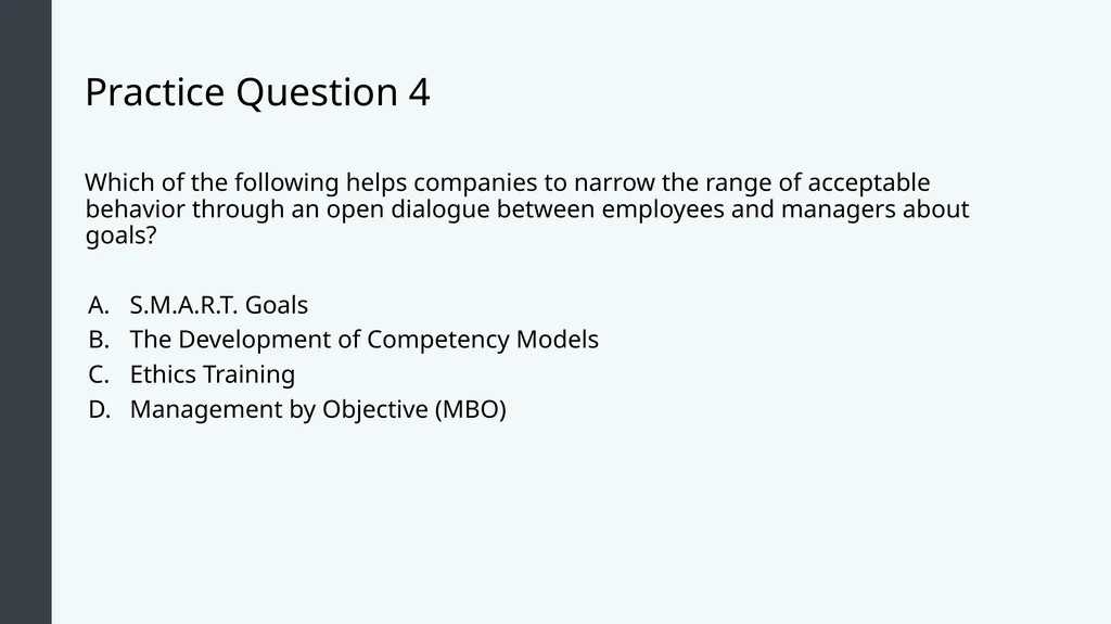 Organizational Behavior Module 4: Individual - slide 19 of 21