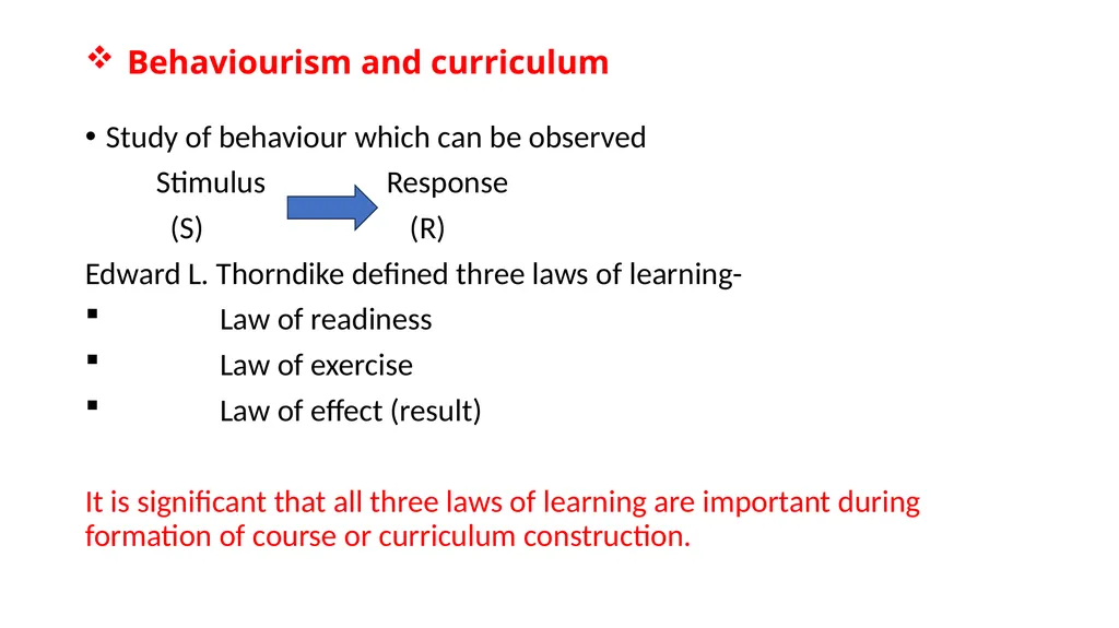 Psychological perspective in Curriculum - slide 4 of 12