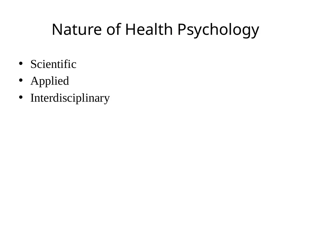 Health Psychology Meaning Of Health in social - slide 8 of 16
