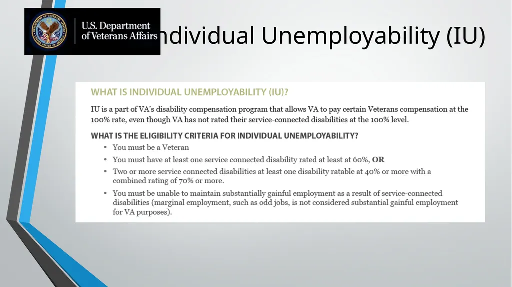 Individual Unemployability Individual - slide 6 of 10