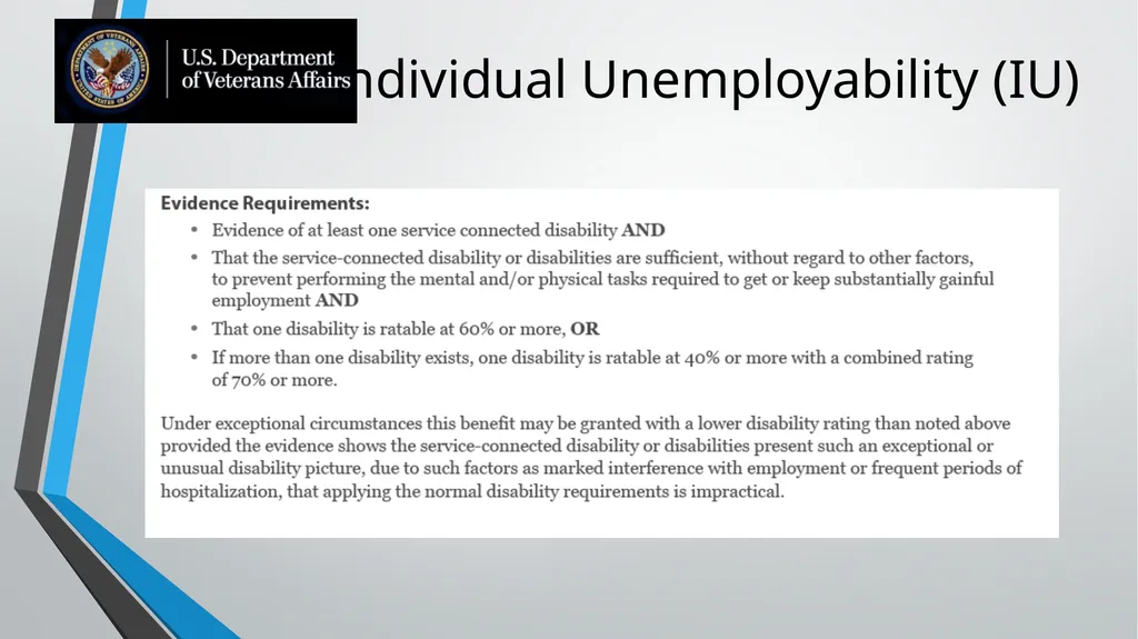 Individual Unemployability Individual - slide 7 of 10