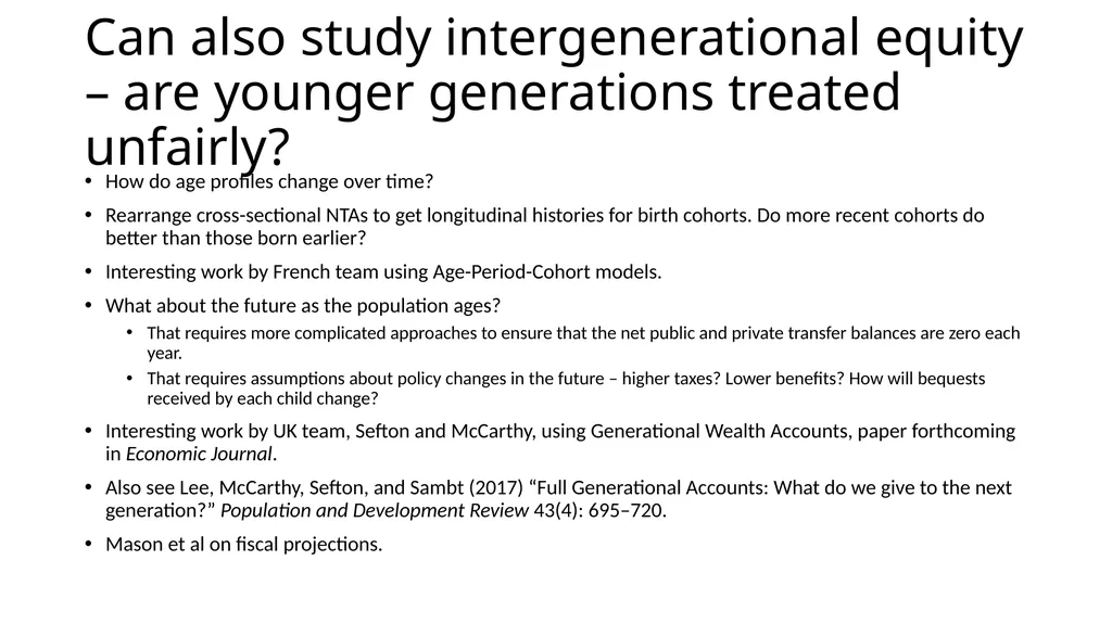 Using NTA at individual level to measure levels - slide 9 of 44