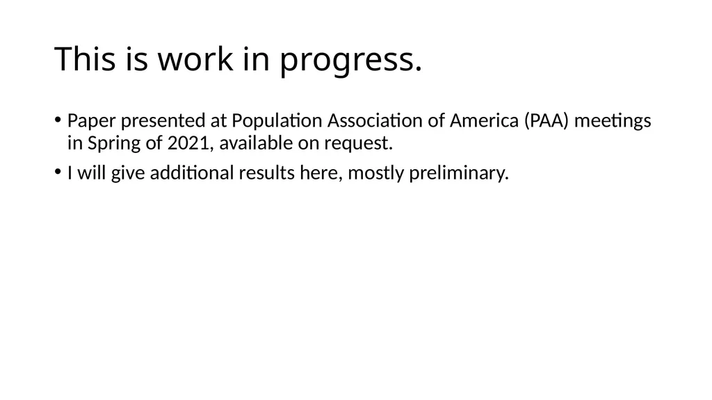 Using NTA at individual level to measure levels - slide 2 of 44