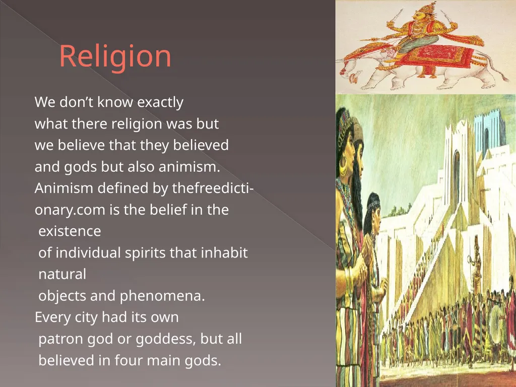 Sumer, Mesopotamia By Logan Chamberlain, Zanon - slide 5 of 10