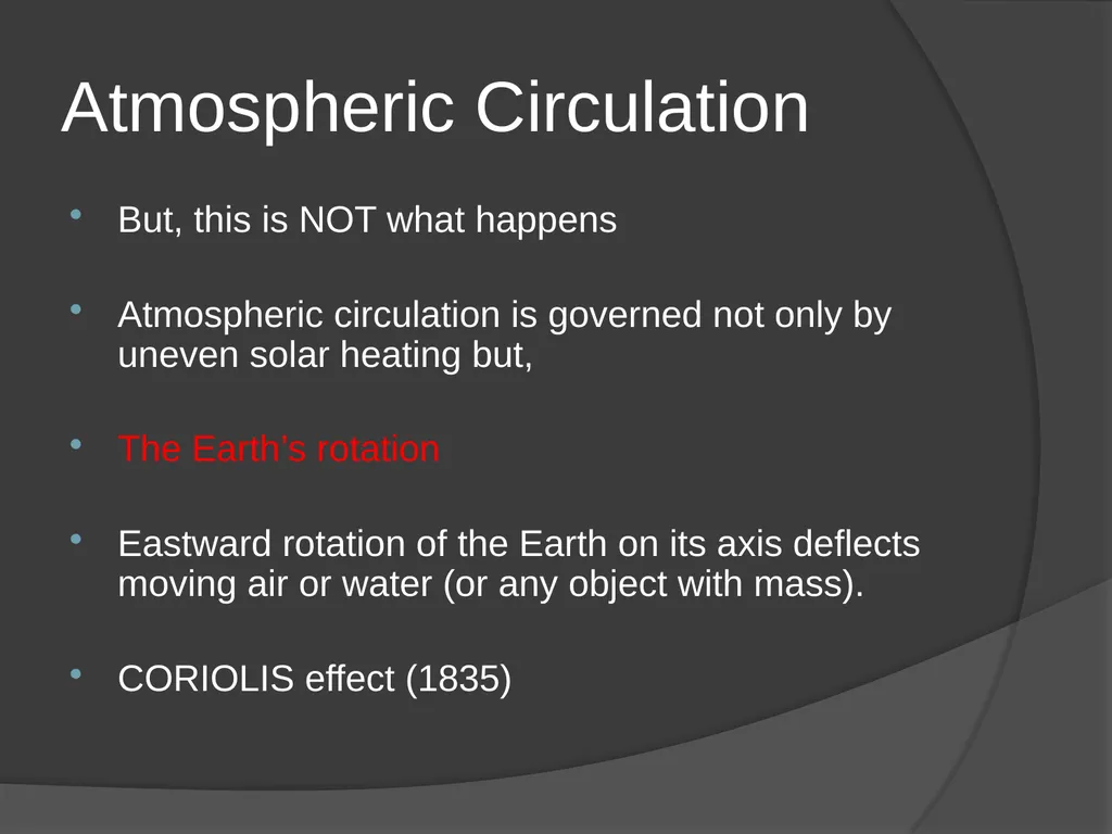General Circulation and Chaos in Atmospheric - slide 11 of 44
