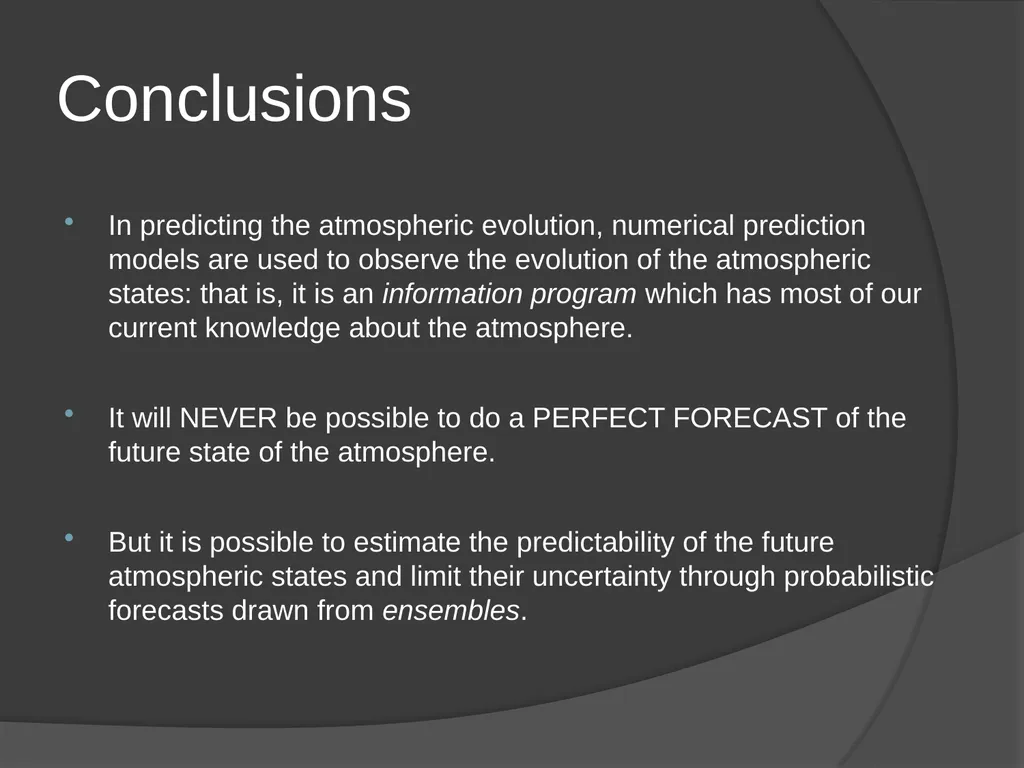 General Circulation and Chaos in Atmospheric - slide 43 of 44