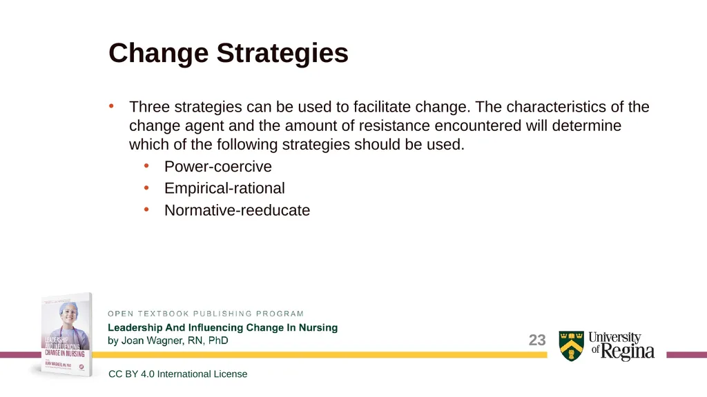 Common Change Theories and Application to - slide 23 of 28