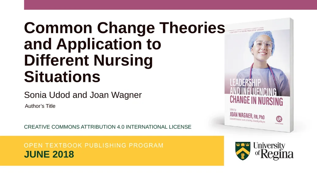 Common Change Theories and Application to - slide 1 of 28