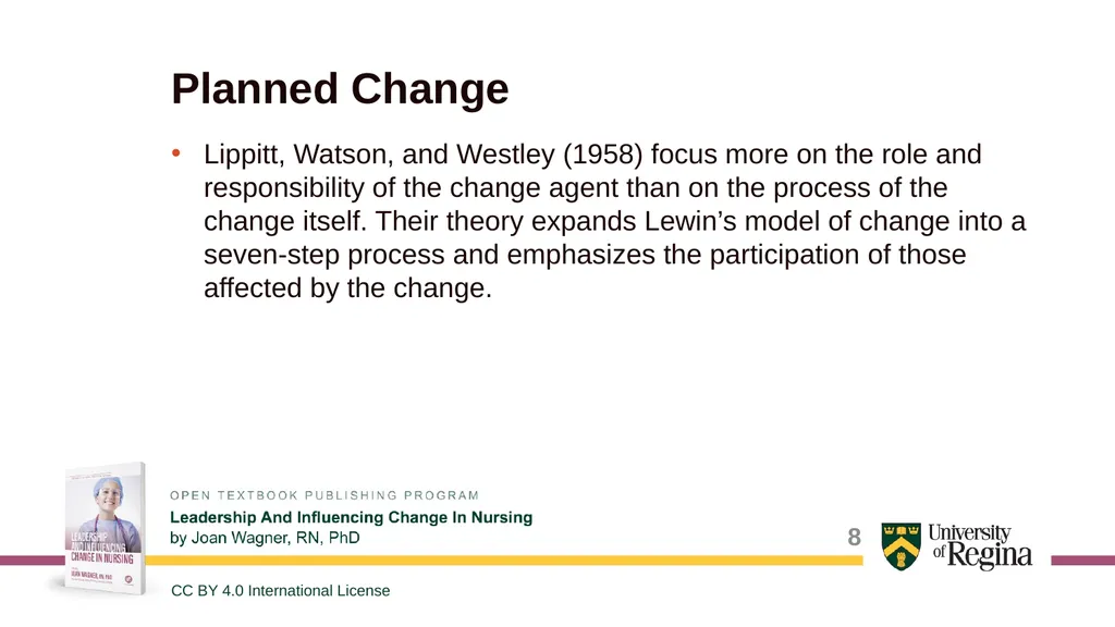 Common Change Theories and Application to - slide 8 of 28