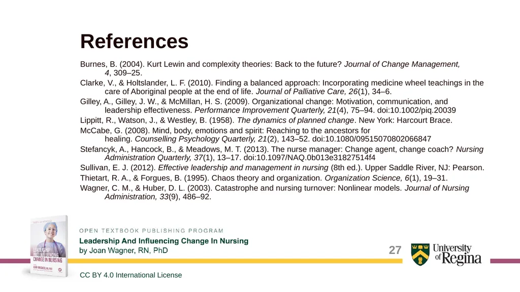 Common Change Theories and Application to - slide 27 of 28