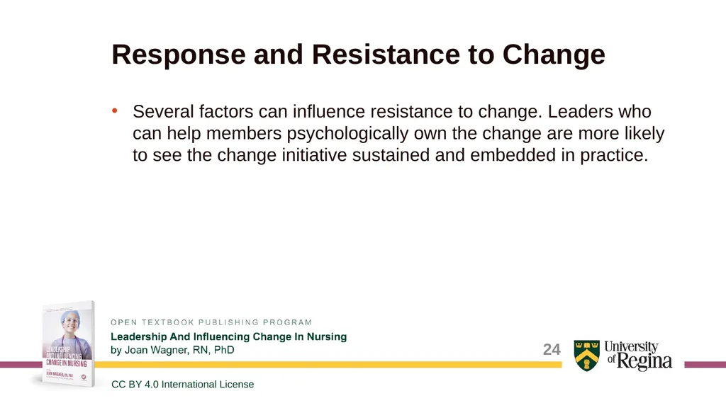 Common Change Theories and Application to - slide 24 of 28