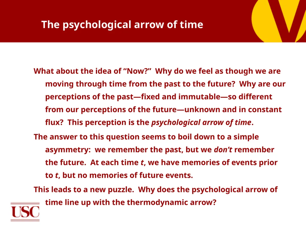 On the relation between the psychological and - slide 12 of 28
