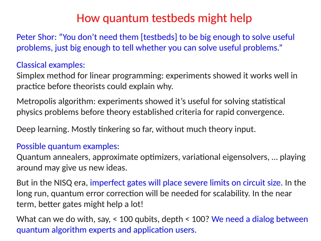 John Preskill Quantum computing for nuclear and - slide 12 of 36
