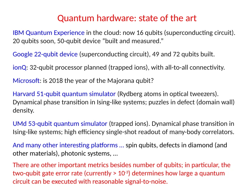 John Preskill Quantum computing for nuclear and - slide 6 of 36