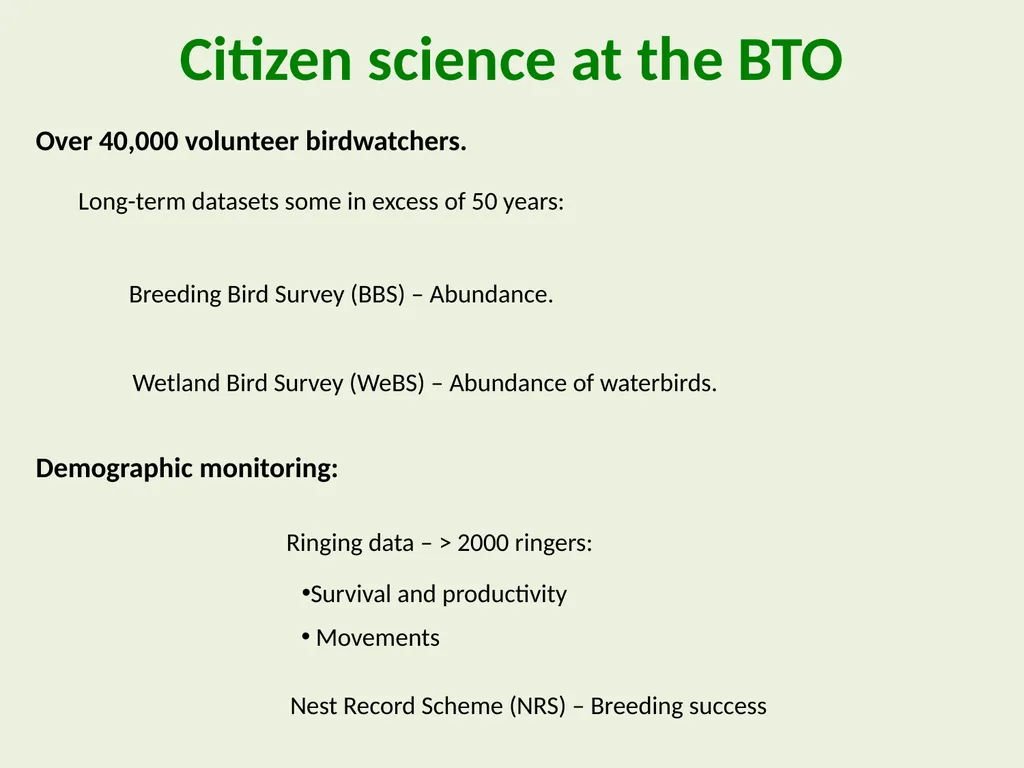 Ecological research careers BES undergraduate - slide 3 of 12