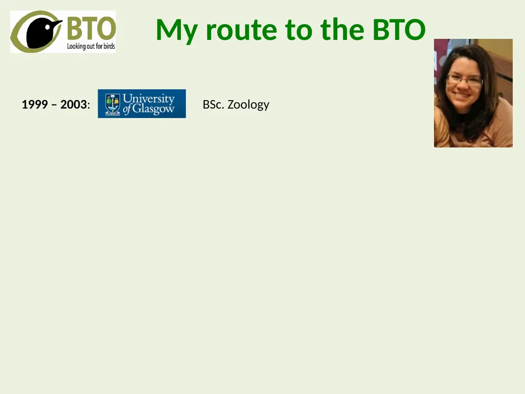 Ecological research careers BES undergraduate - slide 5 of 12