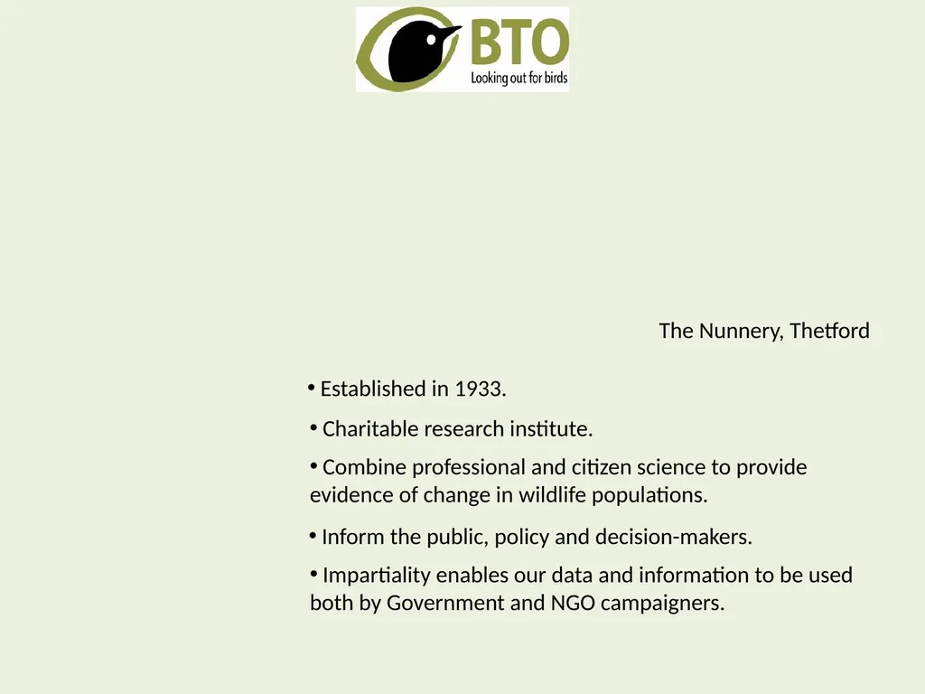 Ecological research careers BES undergraduate - slide 2 of 12
