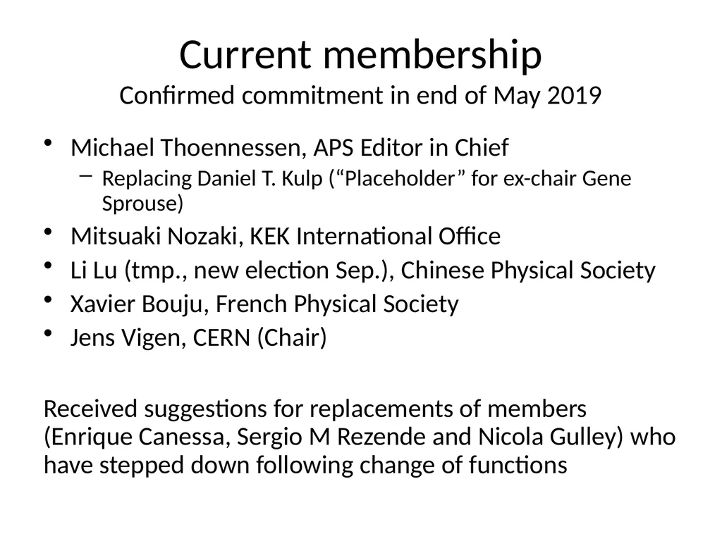 WG2 Communication in Physics Jens Vigen WG dormant - slide 3 of 11
